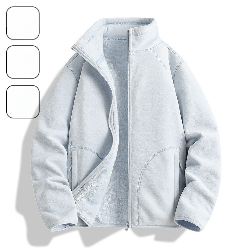 Flisinė striukė Unisex, be gobtuvo, koralo fliso pamušalas, 100% pūkų užpildas, sintetinių pluoštų mišinys