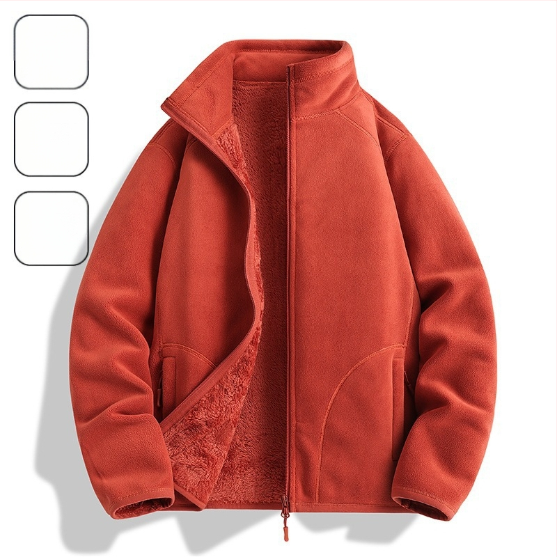 Flisinė striukė Unisex, be gobtuvo, koralo fliso pamušalas, 100% pūkų užpildas, sintetinių pluoštų mišinys