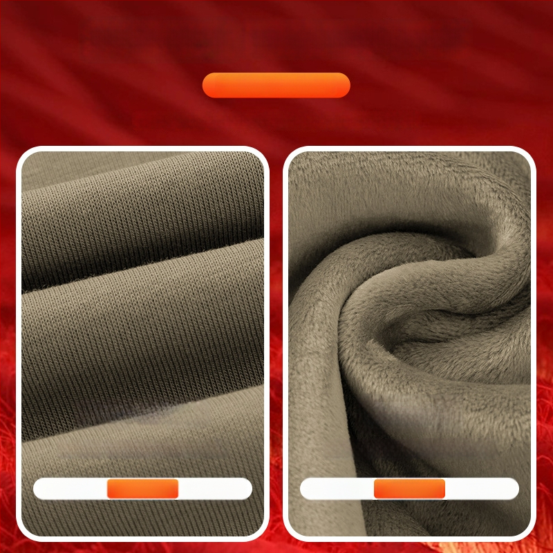 Vyrų Elk atspaudo fliso džemperis su ilgomis rankovėmis, apvaliu kaklu, laisvas kirpimas