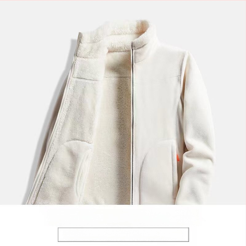 Flisinis kardiganas su koraliniu flisu įdėklu, vienarūšis, unisex, žiema/ruduo