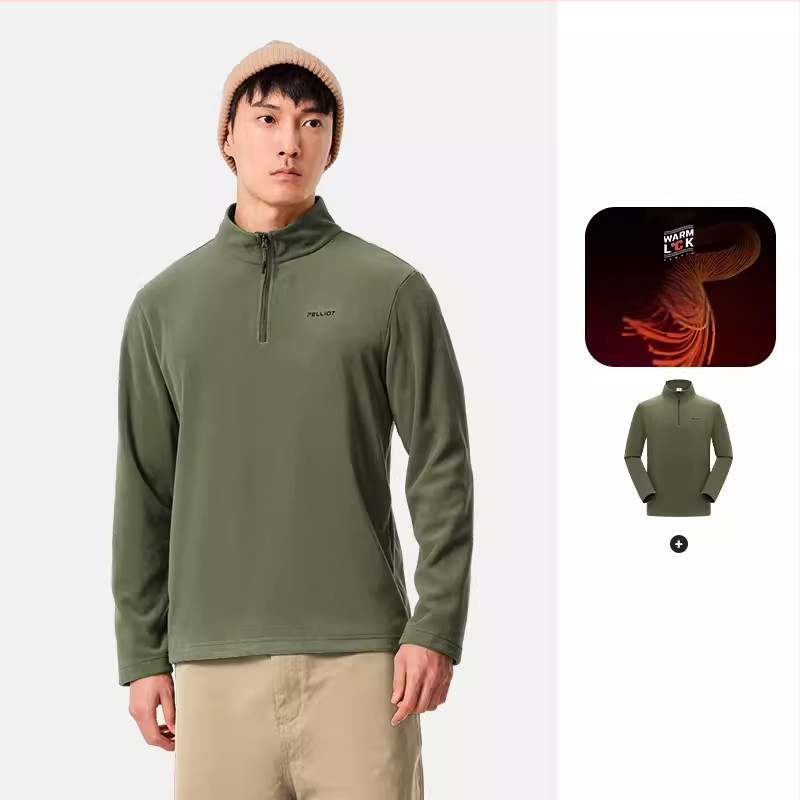 Vyrų fleece striukė be gobtuvo, fliso audinys, pamušalas fleece, Stilius 11331011, Žiema/Ruduo