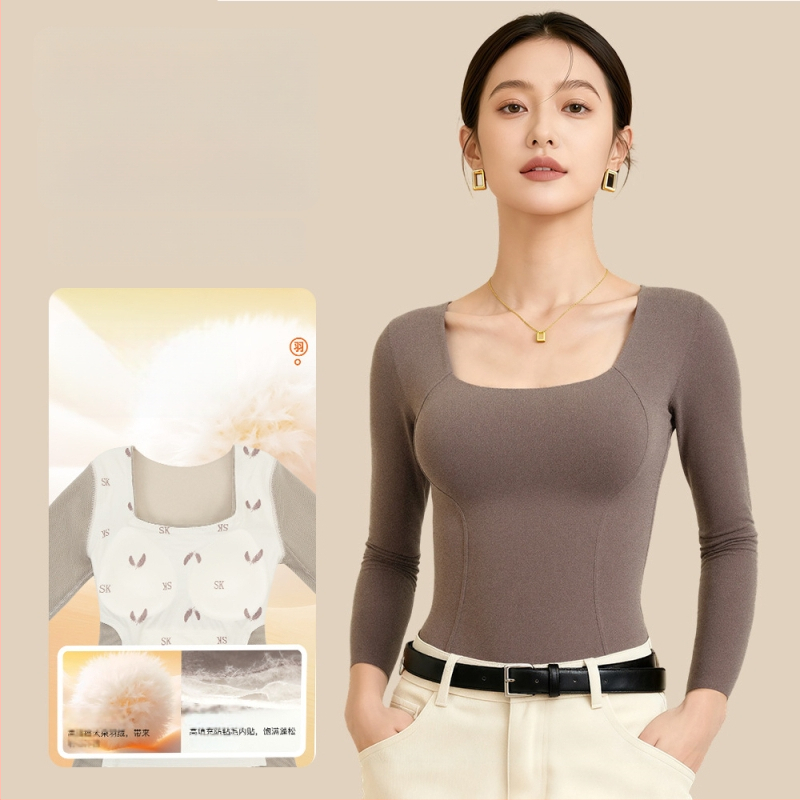 All-In-One Down termovest, mudel 8006, pikkade varrukatega, ilma rinnahoidjata aluskihiga, topeltkihiline