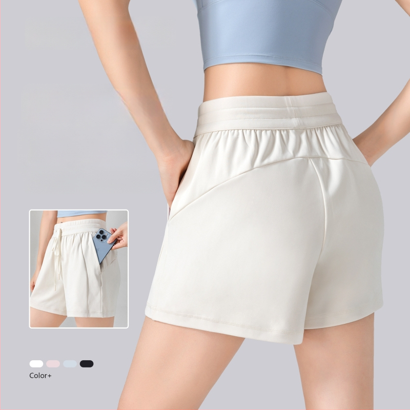 ACXSPORT Naiste jooga lühikesed püksid – kerge ja pehme, rayon kangas õhulise kihiga, 90% polüester 10% spandeks, nelja punkti pikkus