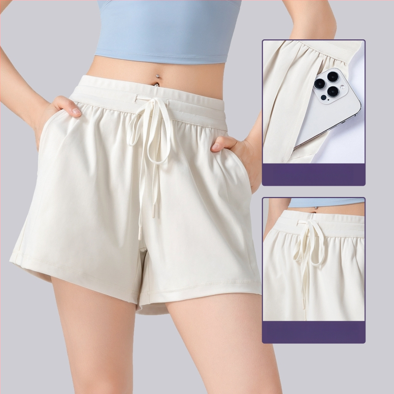 ACXSPORT Naiste jooga lühikesed püksid – kerge ja pehme, rayon kangas õhulise kihiga, 90% polüester 10% spandeks, nelja punkti pikkus