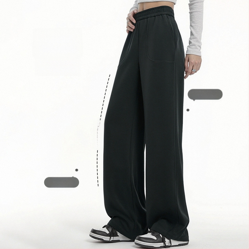 Moteriškos Lyocell kelnės su aukštu juosmeniu, plačios kojos, švelnus audinys