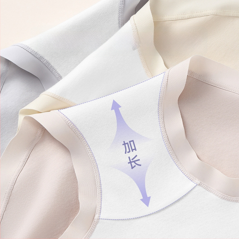 Naiste kõrge vöökohaga puuvillane aluspesu antibakteriaalne ja hingav kudumaterjal