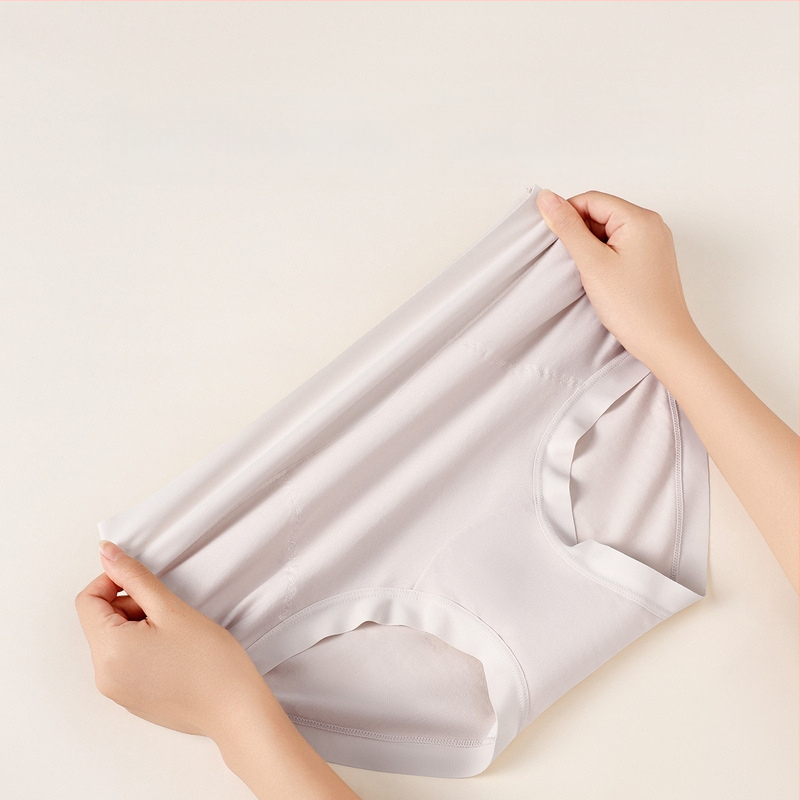 Naiste kõrge vöökohaga puuvillane aluspesu antibakteriaalne ja hingav kudumaterjal