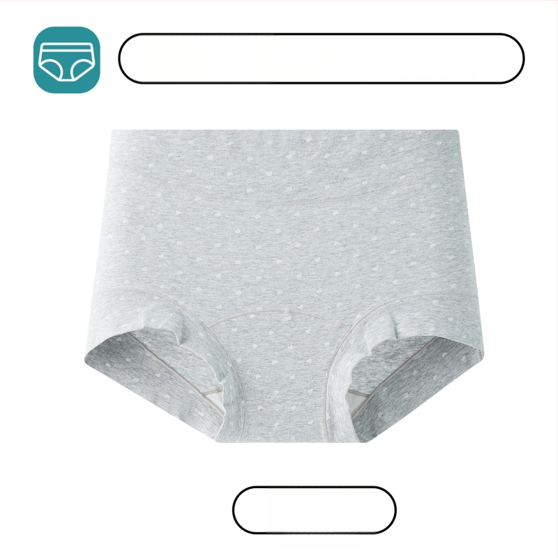 Naistele mõeldud puuvillased bokserid, keskmise kõrgusega talje, antibakteriaalsed, hingavad, 100% puuvillane õmblusaluse piirkonna vooder