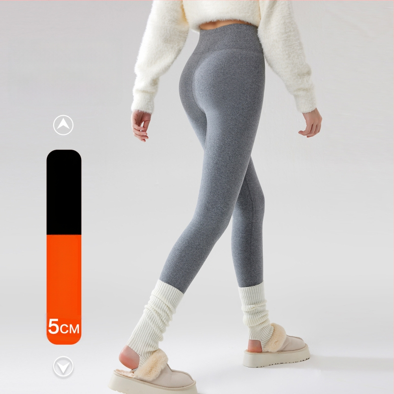 Medvilniniai leginsai su fliso įdaila, stora termo medžiaga, aukšta elastinė, išlaiko šilumą