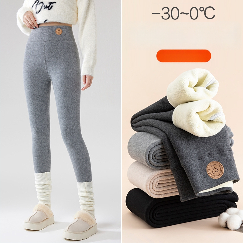 Medvilniniai leginsai su fliso įdaila, stora termo medžiaga, aukšta elastinė, išlaiko šilumą