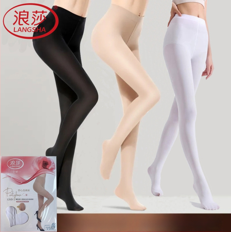 Langsha velveto formuojančios kojinės, Anti-Snag, vidutinio storio, vientisas raštas, nailonas, su kojomis, jaunimui 18–40