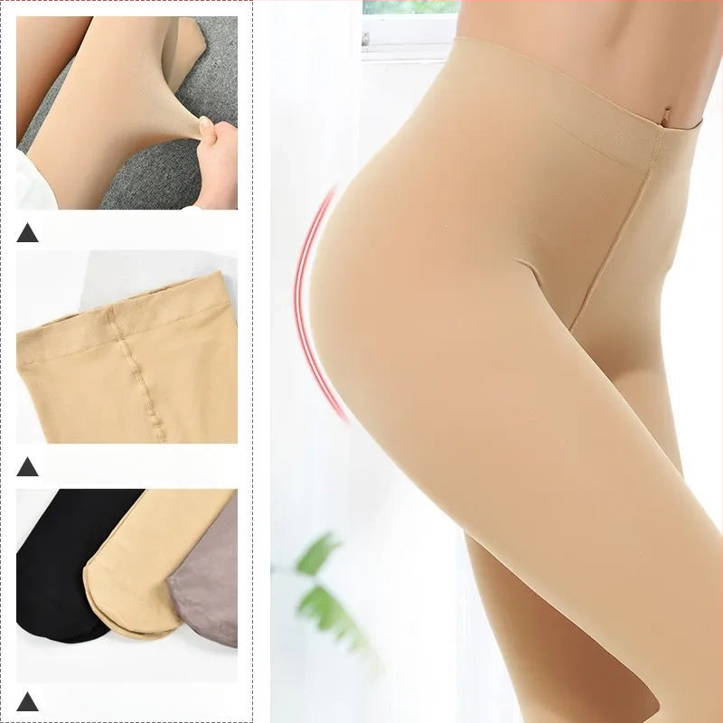 Langsha velveto formuojančios kojinės, Anti-Snag, vidutinio storio, vientisas raštas, nailonas, su kojomis, jaunimui 18–40