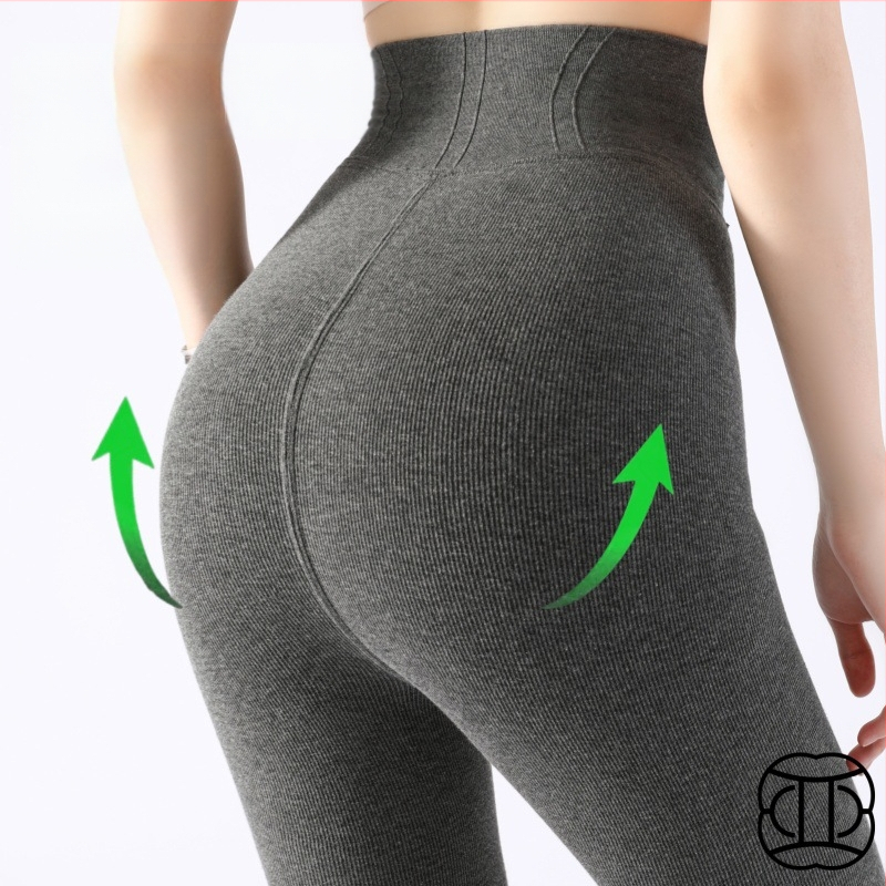 Aukštos liemenės medvilniniai viengubi leginsai su fliso pamušalu, vienos spalvos, su sėdmenų kilnojimo efektu, trinties atsparus, storas, japonų stilius