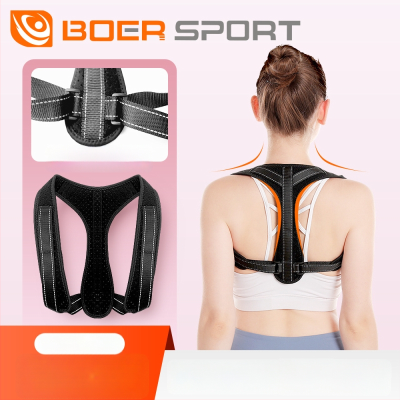 Laikysenos korektorius nugaros srityje - reguliuojamas JZD-3107, nailonas, laikysenos korekcija nugarai, tinkamas sportui ir sveikatos priežiūrai