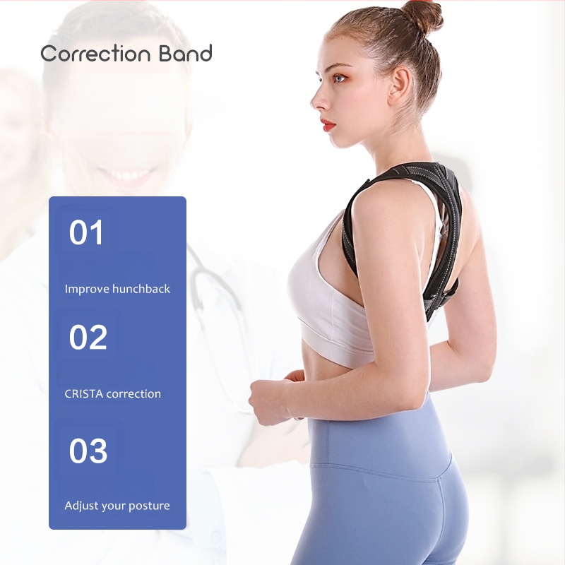 Laikysenos korektorius nugaros srityje - reguliuojamas JZD-3107, nailonas, laikysenos korekcija nugarai, tinkamas sportui ir sveikatos priežiūrai