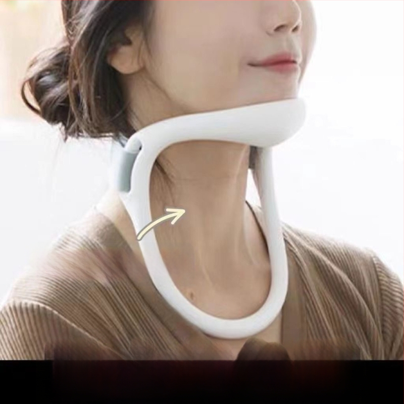 Plastikinė kaklo apsauga su infraraudonųjų šildymu, kaklo palaikymas vaikams, numatytasis modelis, užkerta į priekį lenkimą galvos pamokų ir telefono naudojimo metu