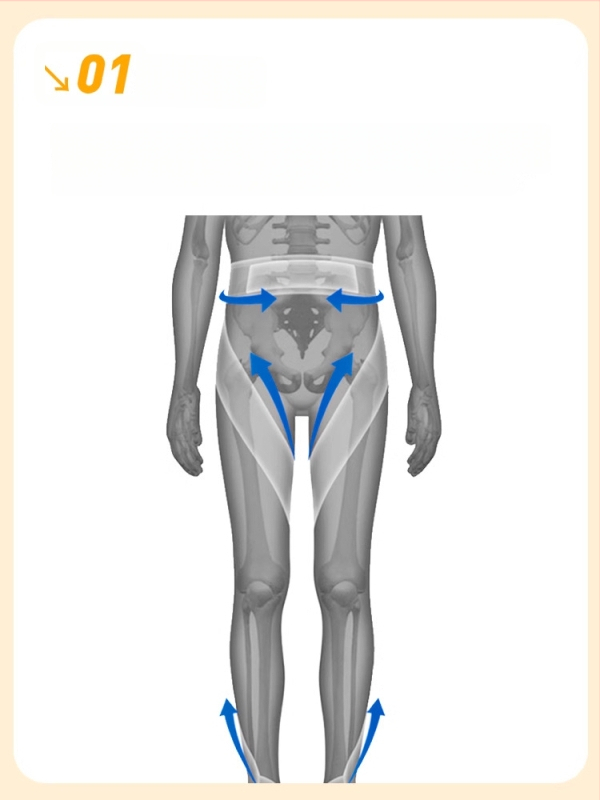 Vaikų kojų ortozė vidinės rotacijos korekcijai, modelis YKS-5081, poliesteris, apsauginė įranga, gamintojas Su Xing, 1 mėnesio garantija