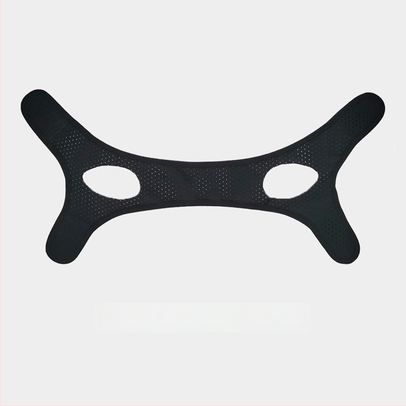 Priemonė prieš knarkimą su trikampiu dirželiu, panardinama medžiaga, savarankiškas šildymas, galvai, sveikatingumo masažas