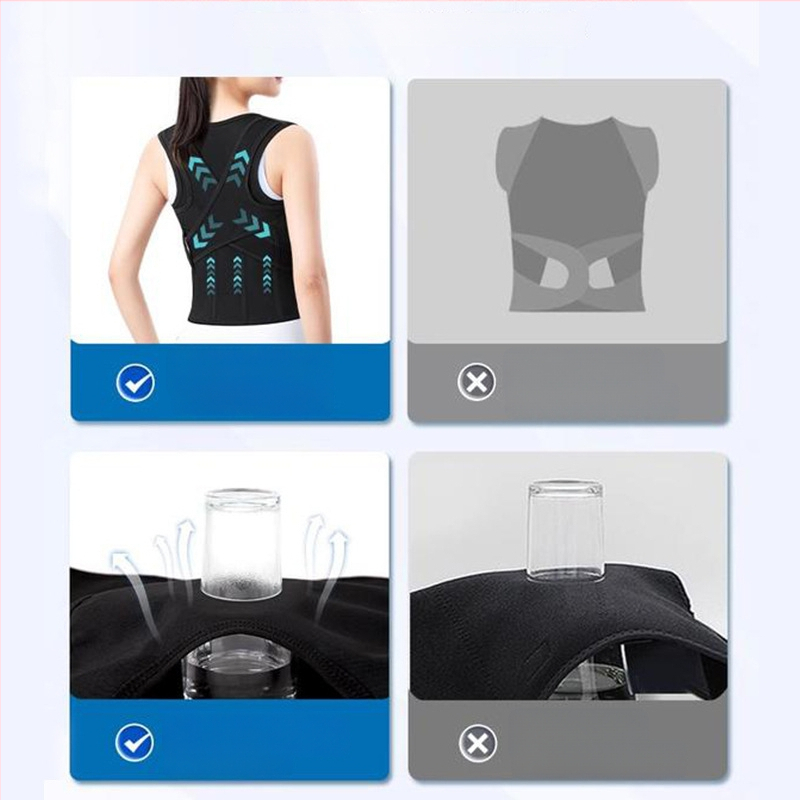 Unisex nugaros laikysenos korektorius diržas suaugusiems, modelis XM1.0923.015, sudėtiniai audiniai, nugaros atrama, 7 dienų garantija