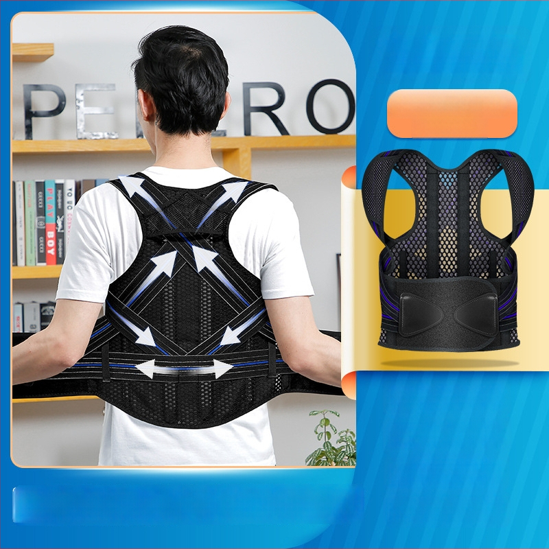 Companion Suaugusiųjų atverto pečių laikysenos korektorius su nugaros atrama, kvėpuojantis, modelis 0551, 2020