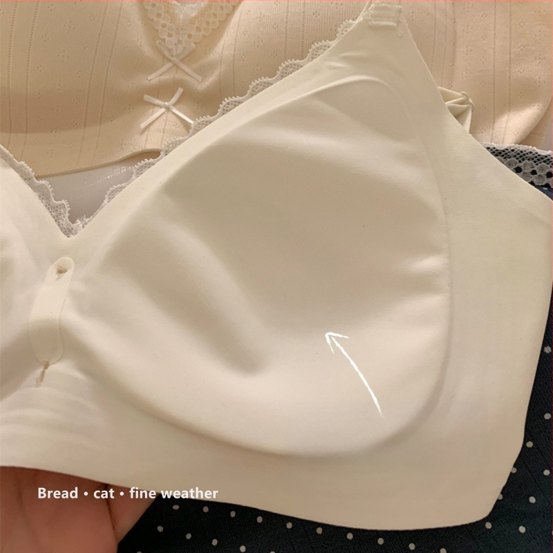 Nailoninė liemenėlė be vielos, 3/4 puodelio, putplasčio formos kaušelis, nėrinių kraštas, kvėpuojanti, surinkimo efektas, fiksuoti peties dirželiai, užpakalinė trijų eilių užraktas