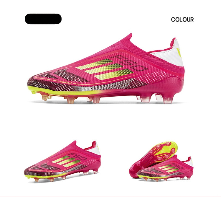 Futbolo bateliai su kvėpuojančia technologija, žemas viršus iš sintelinės odos, anti-slip gumos padai, treniruotėms ant žolės