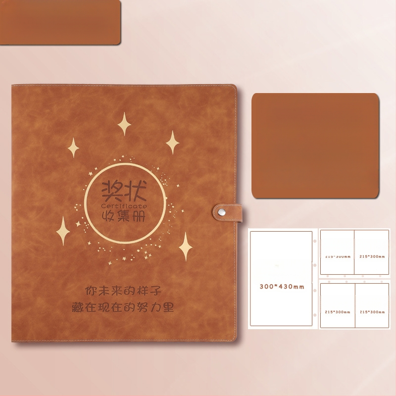 Odinė pažymėjimų rinkinio knyga, Avinar modelis 05, 120 puslapių, pritaikymas, storis 4