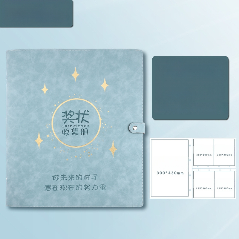 Odinė pažymėjimų rinkinio knyga, Avinar modelis 05, 120 puslapių, pritaikymas, storis 4