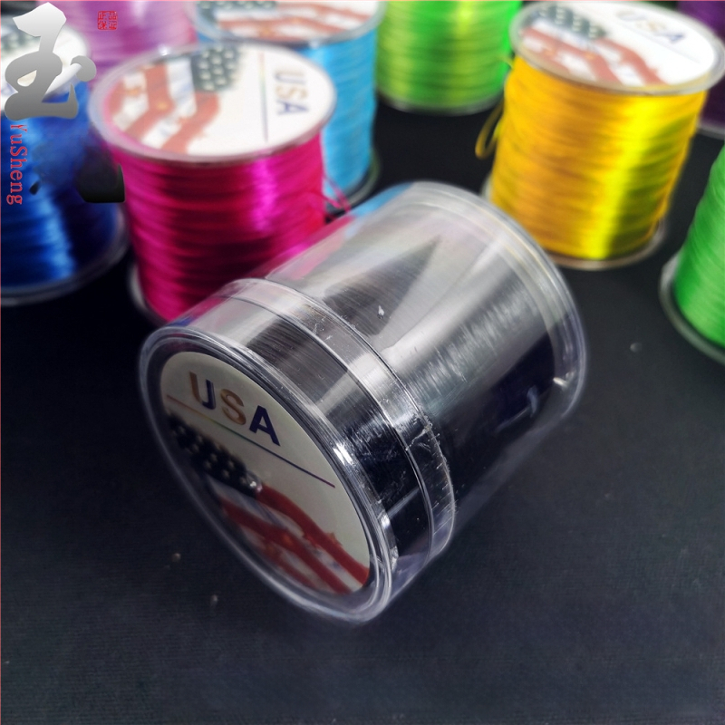 Kristall-ahhaadist käevõru spandex-elastsest köiest, lame traat, masinane mähis, Jade rope bränd