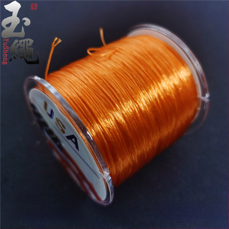 Kristall-ahhaadist käevõru spandex-elastsest köiest, lame traat, masinane mähis, Jade rope bränd