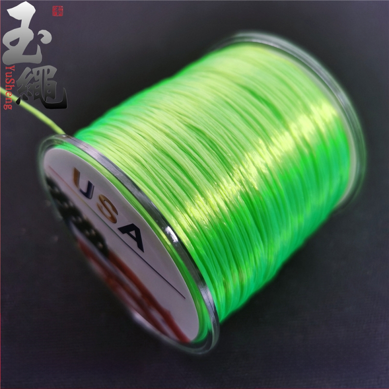 Kristall-ahhaadist käevõru spandex-elastsest köiest, lame traat, masinane mähis, Jade rope bränd