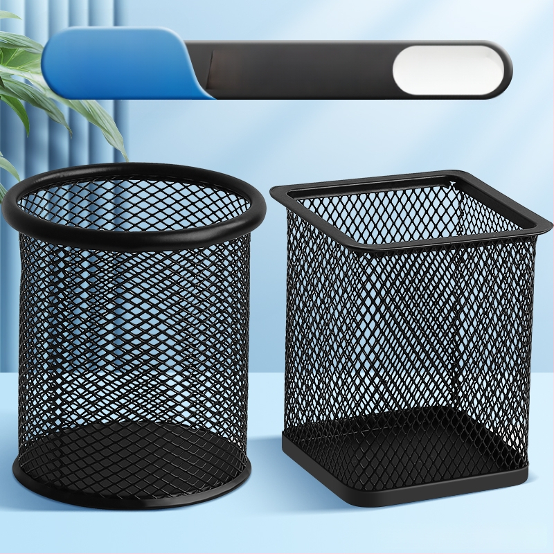 Excellent metalo rašiklio laikiklis – daugiafunkcinis stalinis organizatorius rašymo priemonėms