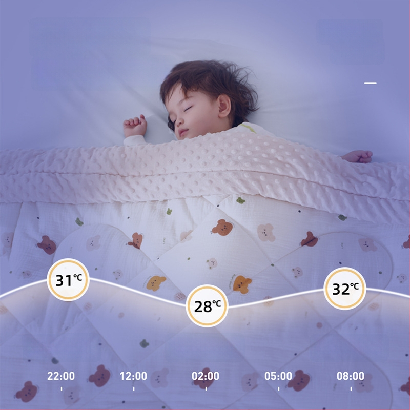 Vaikų žieminė storas medvilninė antklodė miegui darželyje, 3–12 metų, 500–800 g