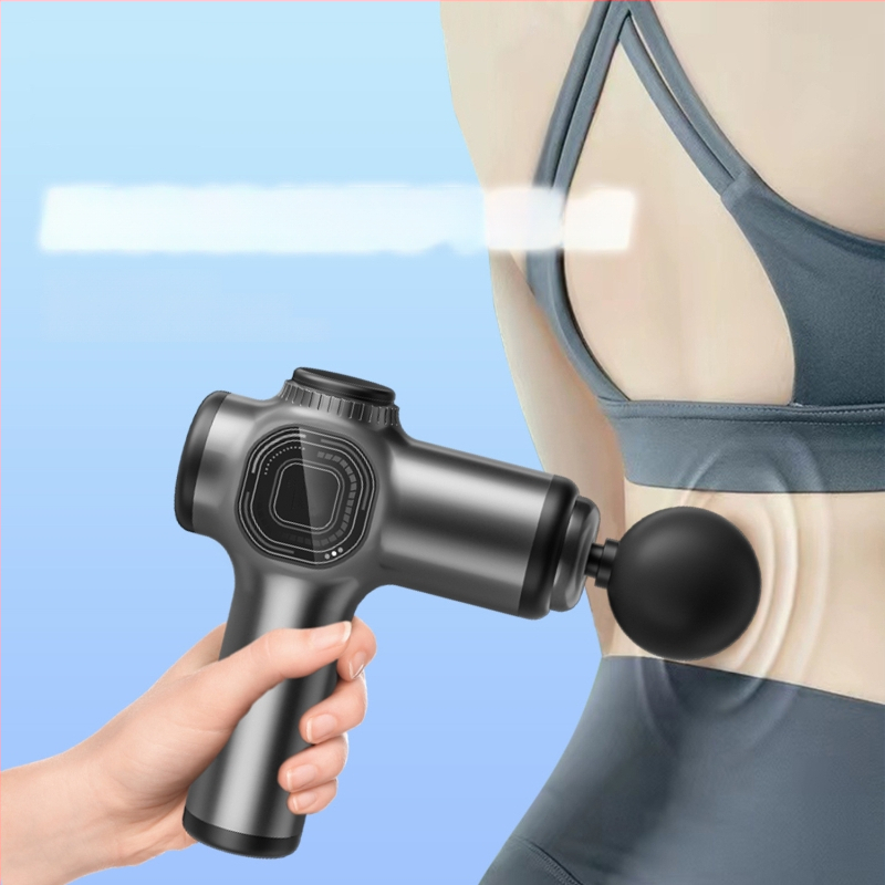 Mini fascia masažuoklis, nešiojamas elektroninės masėjos su LCD ekranu, šepetėlių variklis, 6+ galvelės, integruota baterija 2000–4000 mAh, veikimo trukmė 8–12 val., triukšmas mažesnis nei 36 dB