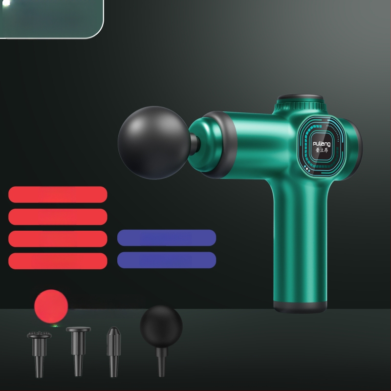 Mini fascia masažuoklis, nešiojamas elektroninės masėjos su LCD ekranu, šepetėlių variklis, 6+ galvelės, integruota baterija 2000–4000 mAh, veikimo trukmė 8–12 val., triukšmas mažesnis nei 36 dB