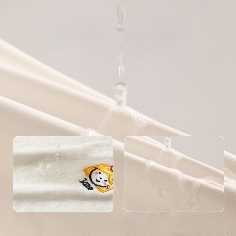 Drizzle Vaikų plovimo skuduras su atsparia bavete – Daugiafunkcinis rankšluostis (polisteris, 150d, plokščias audinys, 80–100 g)