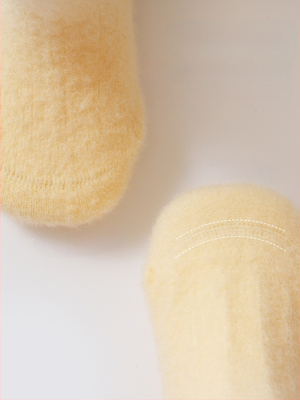 Zīdaiņu neilona zeķes ar garu cauruli, bieza, karikatūru raksts