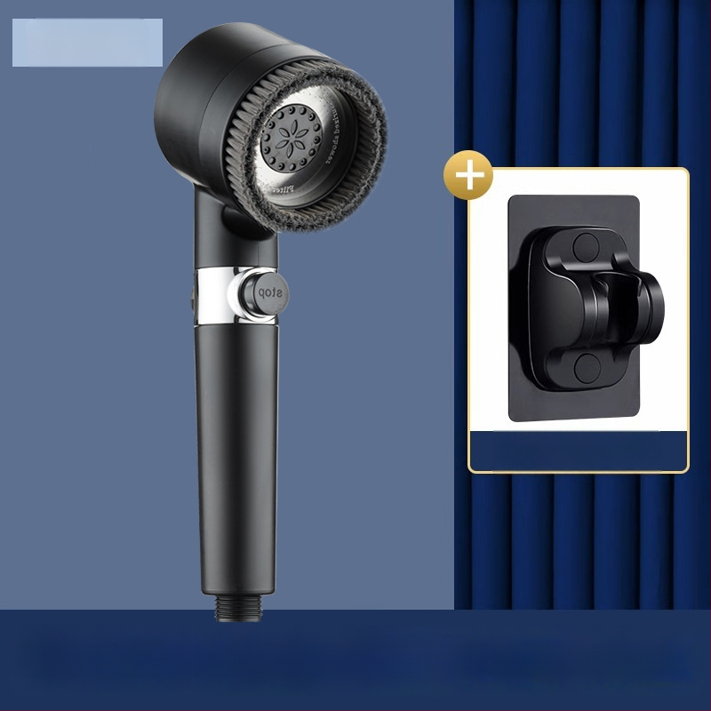 Ümmargune käsiduššpea rõhuga — ABS, 3-kiiruseline mudel, pihustamis-, massaaž- ja vihmarežiimid