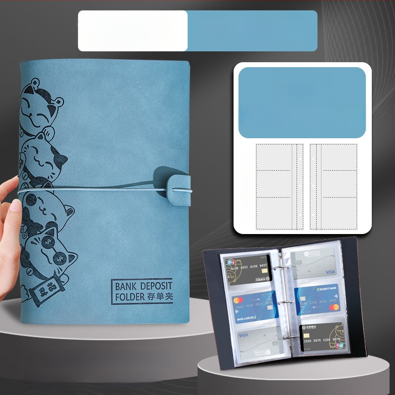 Vieno klipsų laikmena su laisvais lapais, PU oda, pritaikymas su logotipo spauda