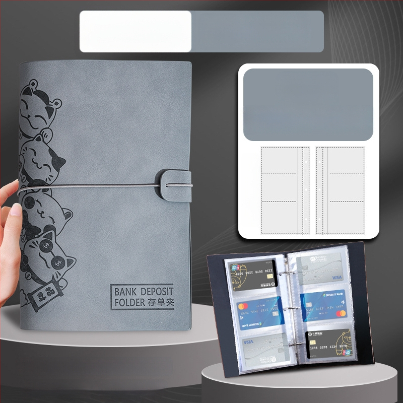 Vieno klipsų laikmena su laisvais lapais, PU oda, pritaikymas su logotipo spauda