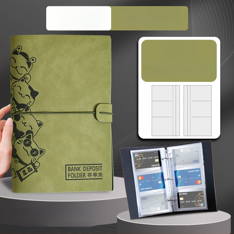 Vieno klipsų laikmena su laisvais lapais, PU oda, pritaikymas su logotipo spauda