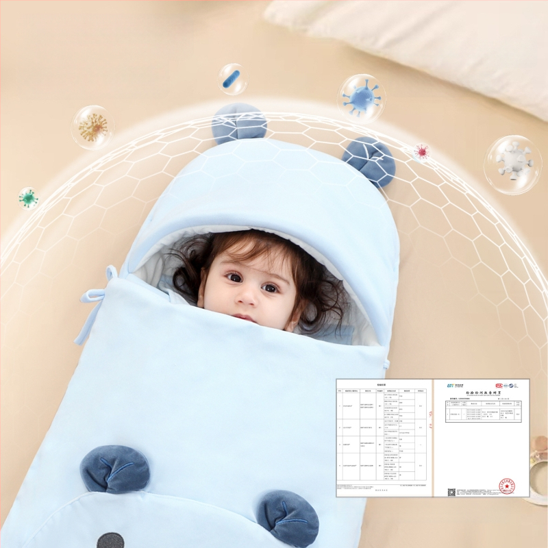 Bėbių žieminis miego maišelis, medžiaga 100% medvilnė, užpildas poliesterio medvilnė, gyvūnų raštas, tinka vaikams nuo 1–3 metų