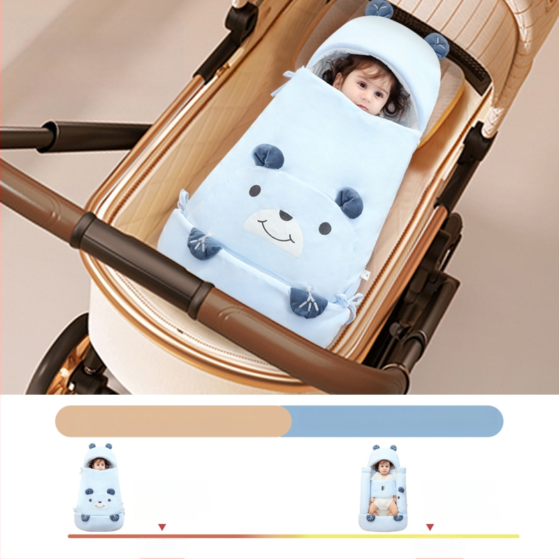 Bėbių žieminis miego maišelis, medžiaga 100% medvilnė, užpildas poliesterio medvilnė, gyvūnų raštas, tinka vaikams nuo 1–3 metų