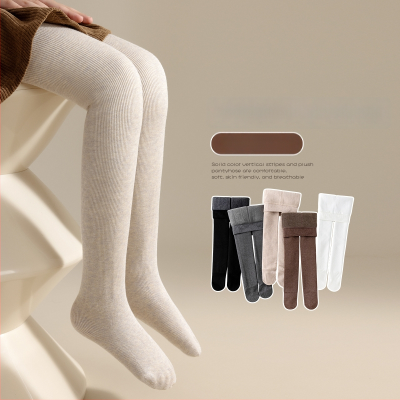 Bērnu ziemas kolgotas, viendabīgas krāsas, 3–8 gadi, poliesters