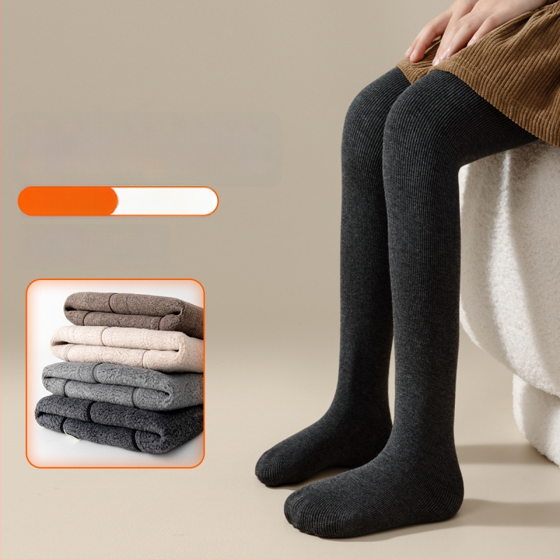 Bērnu ziemas kolgotas, viendabīgas krāsas, 3–8 gadi, poliesters