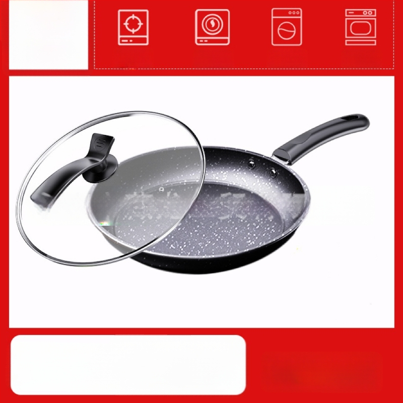 CYJ-JG-006 Maifan akmeninė neprilimpančio keptuvė su daugiasluoksniu dugnu, tinkama indukcijai ir dujinėms viryklėms