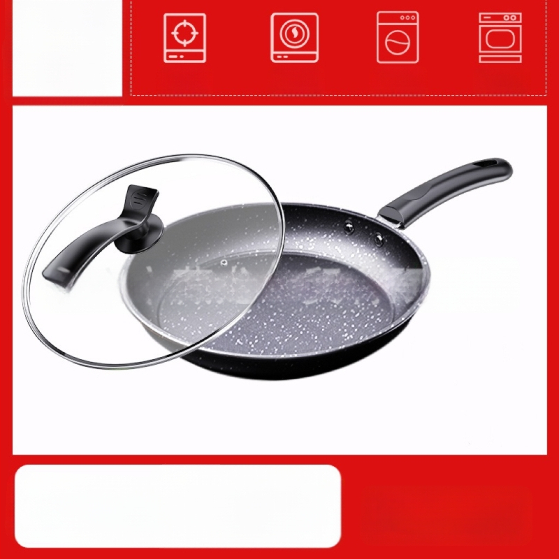 CYJ-JG-006 Maifan akmeninė neprilimpančio keptuvė su daugiasluoksniu dugnu, tinkama indukcijai ir dujinėms viryklėms