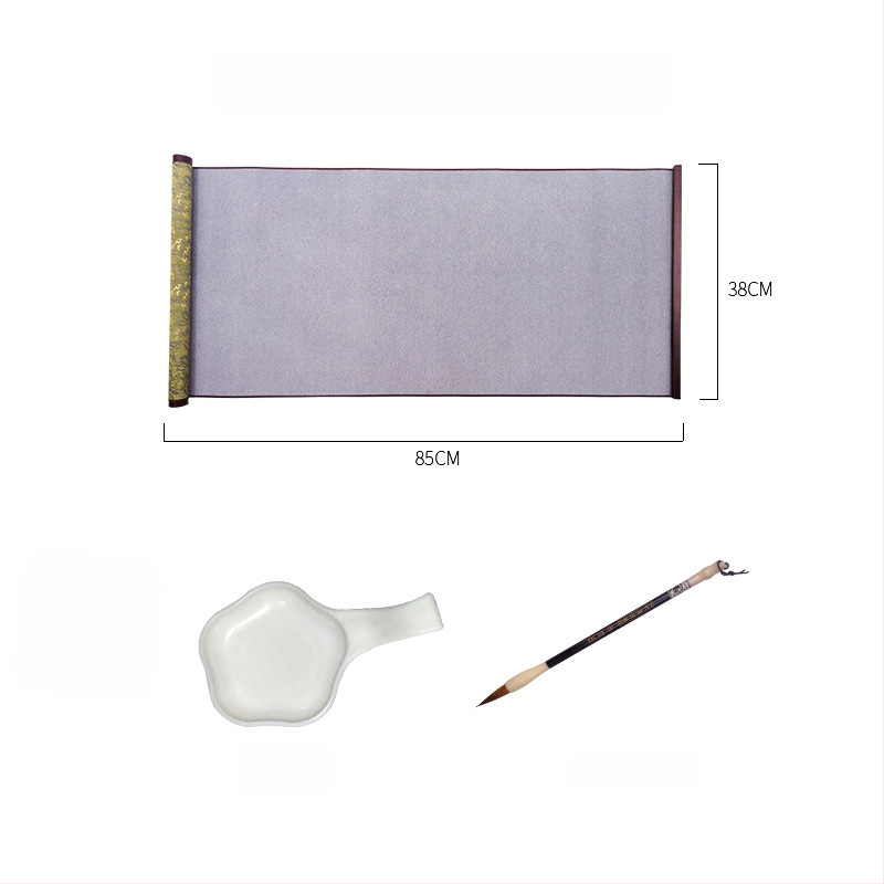 Weizhuang Drobės vandens Kaligrafijos Komplektas — tušti ženklų tinklai treniravimams, ryžių popieriaus imitacija, kartojimas iki 10 000 kartų