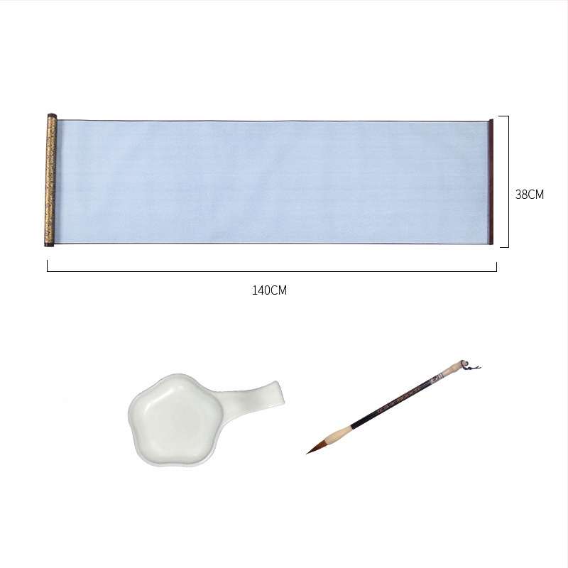 Weizhuang Drobės vandens Kaligrafijos Komplektas — tušti ženklų tinklai treniravimams, ryžių popieriaus imitacija, kartojimas iki 10 000 kartų