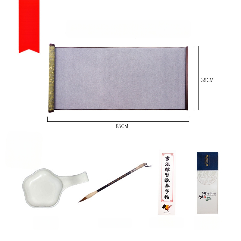 Weizhuang Drobės vandens Kaligrafijos Komplektas — tušti ženklų tinklai treniravimams, ryžių popieriaus imitacija, kartojimas iki 10 000 kartų